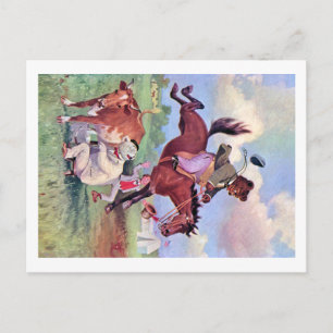 Carte Postale Roosevelt Bears Riding Rodeo Horses