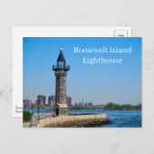 Carte Postale Roosevelt Island Lighthouse New York USA Postcard (Devant / Derrière)