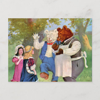 Carte Postale Roosevelt Ours Avec Les Princesses De Conte De Fée