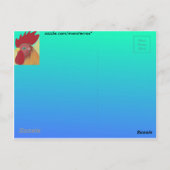 Carte Postale Rooster (Dos)