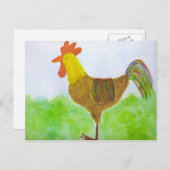 Carte postale Rooster (Devant / Derrière)