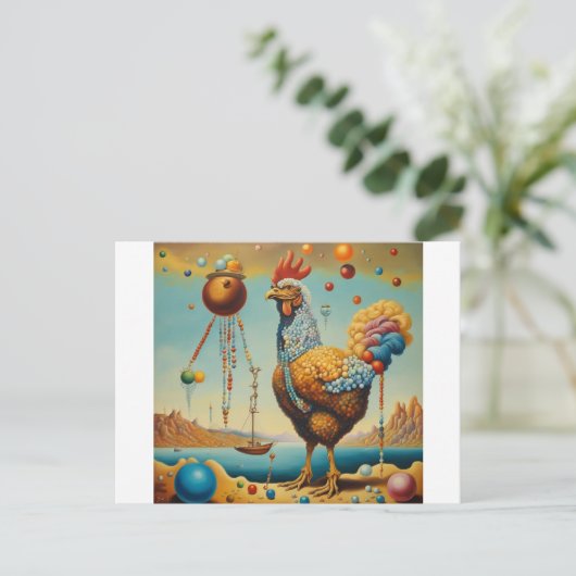 Carte Postale Rooster (Debout devant)