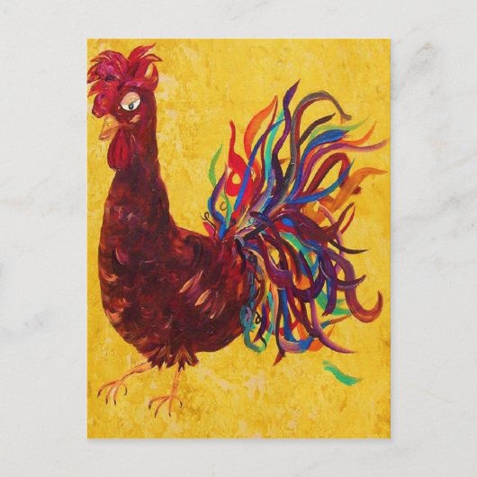 Carte Postale Rooster DeColores (Devant)