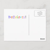 Carte postale Rooster ~ DeColores (Dos)