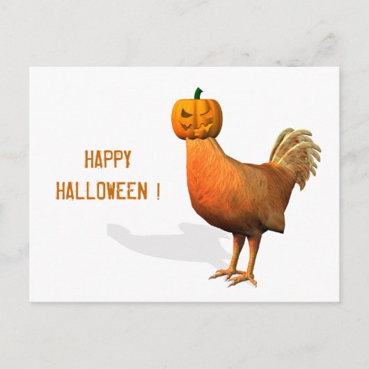 Carte Postale Rooster d'Halloween (Devant)