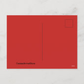 Carte postale Rooster Holly Christmas (Dos)