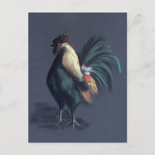 Carte Postale Rooster Pastel (Devant)