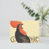 Carte Postale Rooster Steinlen Cocorico (Debout devant)