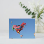 Carte Postale Roostesr coloré (Debout devant)