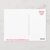 Carte postale "Root Chakra" (Dos)