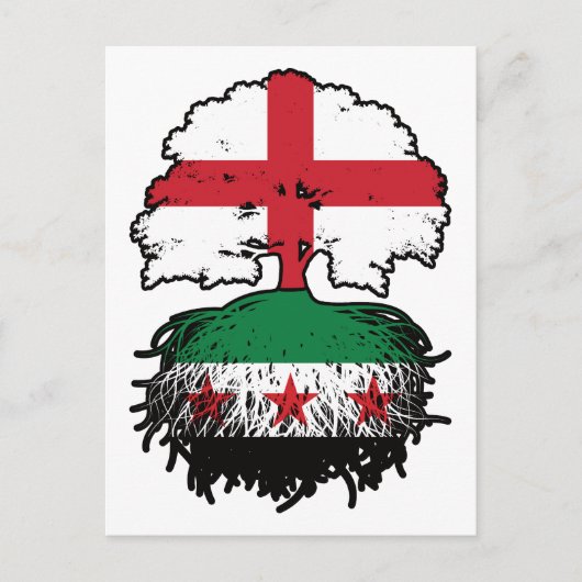 Carte Postale Roots & Crown: England–Syria Tree (Devant)