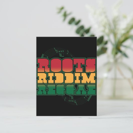 Carte Postale Roots Riddim Reggae (Debout devant)