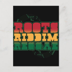 Carte Postale Roots Riddim Reggae