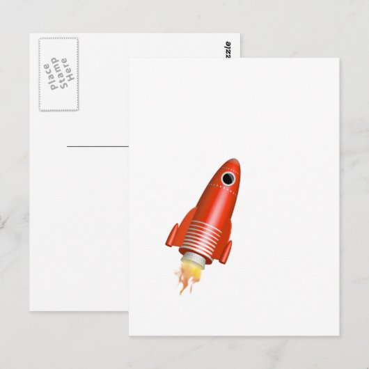 Carte Postale Roquette rouge (Devant / Derrière)