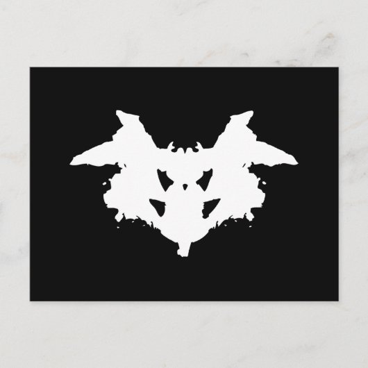 Carte Postale Rorschach Inkblot (Devant)