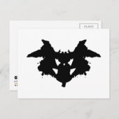 Carte Postale Rorschach Inkblot (Devant / Derrière)