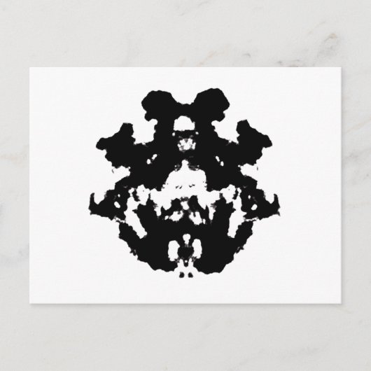 Carte Postale Rorschach inkblot4 (Devant)
