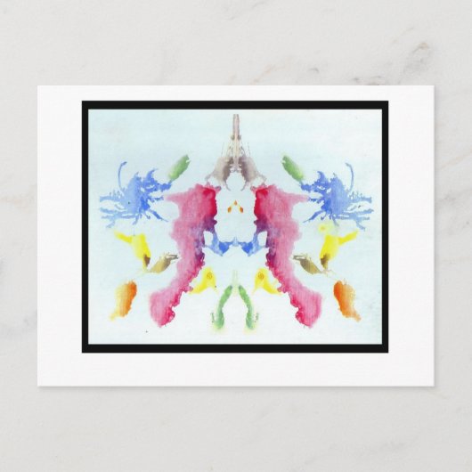 Carte Postale Rorschach Inkblot 10.0 (Devant)