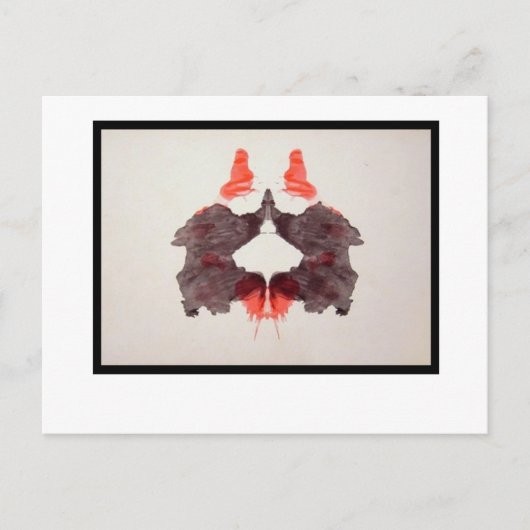 Carte Postale Rorschach Inkblot 2.0 (Devant)