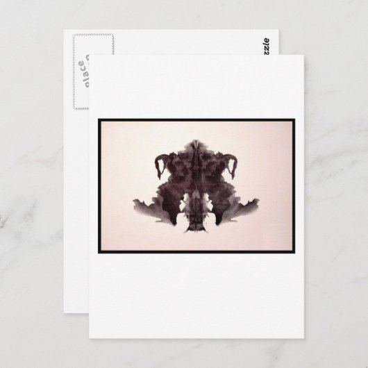 Carte Postale Rorschach Inkblot 4.0 (Devant / Derrière)