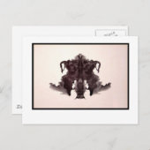 Carte Postale Rorschach Inkblot 4.0 (Devant / Derrière)