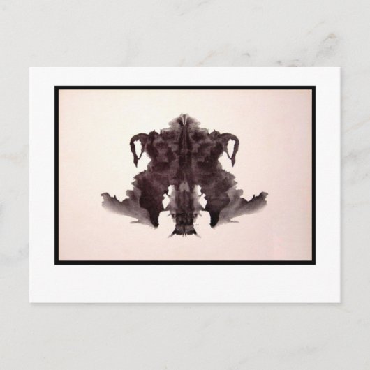 Carte Postale Rorschach Inkblot 4.0 (Devant)