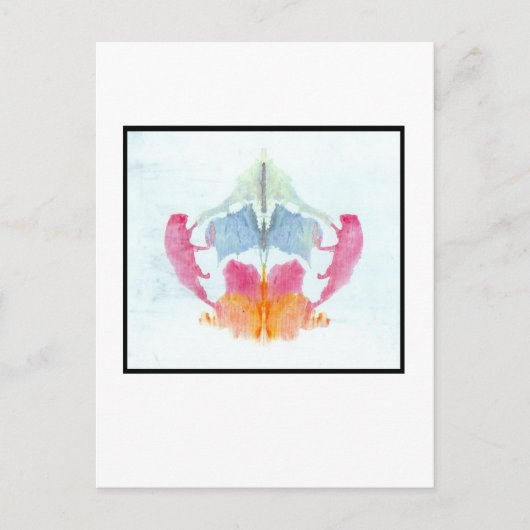 Carte Postale Rorschach Inkblot 8.0 (Devant)