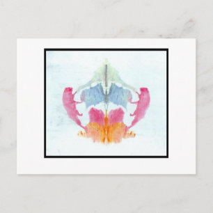 Carte Postale Rorschach Inkblot 8.0