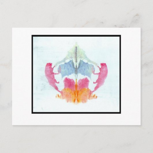 Carte Postale Rorschach Inkblot 8.0 (Devant)
