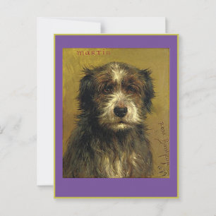 Carte Postale Rosa Bonheur, Martin, un chien, des beaux-arts