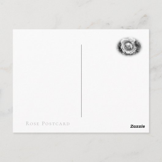 Carte Postale Rosa Crocus Rose (Dos)