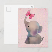 Carte Postale Rosa Elefant (Devant / Derrière)