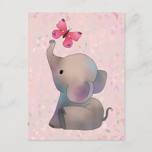 Carte Postale Rosa Elefant (Devant)