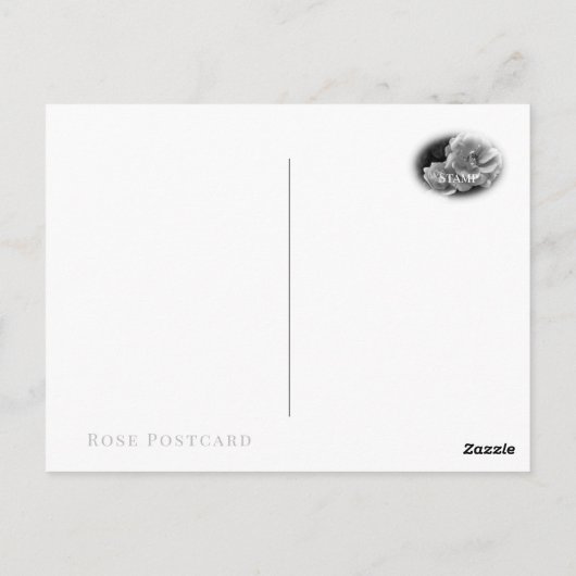 Carte Postale Rosa Iceberg (Dos)
