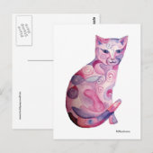 Carte Postale Rosa Katze (Devant / Derrière)