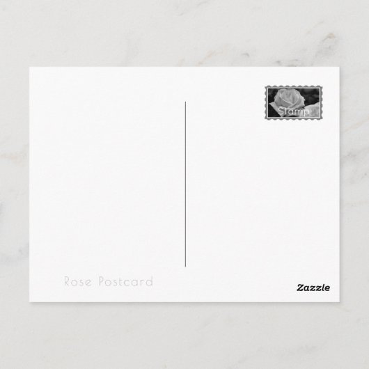 Carte Postale Rosa Princesse de Monaco (Dos)