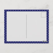 Carte Postale Rosace bleue (Dos)