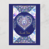 Carte Postale Rosace bleue (Devant)