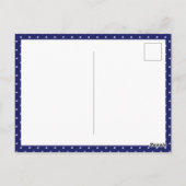 Carte Postale Rosace bleue (Dos)