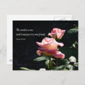 Carte Postale rose (Devant / Derrière)