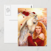 Carte Postale Rose (Devant / Derrière)