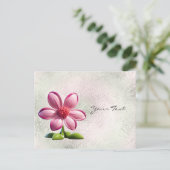 Carte postale rose (Debout devant)