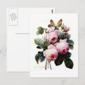 Carte Postale Rose (Devant / Derrière)
