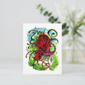 Carte Postale Rose (Debout devant)