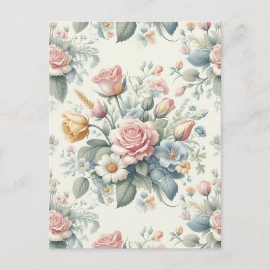 Carte Postale Rose (Devant)