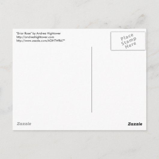 Carte Postale Rose (Dos)