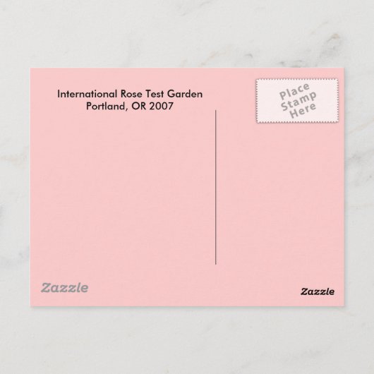 Carte Postale Rose (Dos)