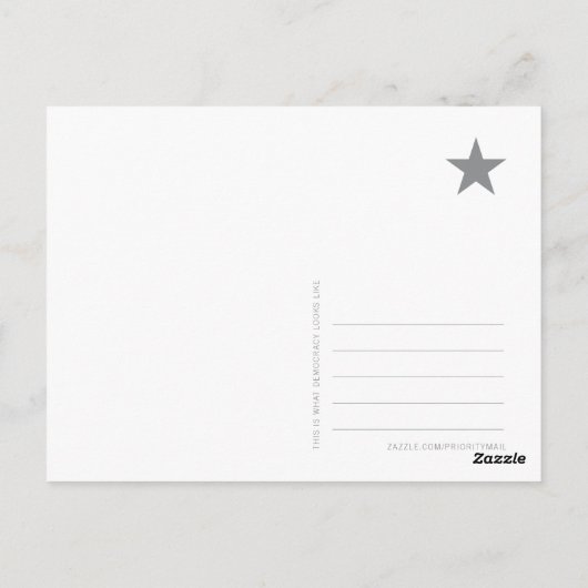 Carte postale - Rose (Dos)