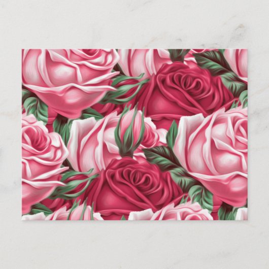 Carte Postale Rose (Devant)