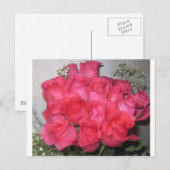 CARTE POSTALE ROSE (Devant / Derrière)